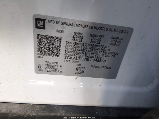 2020 GMC TERRAIN 3GKALTEV6LL345658 Photo 8