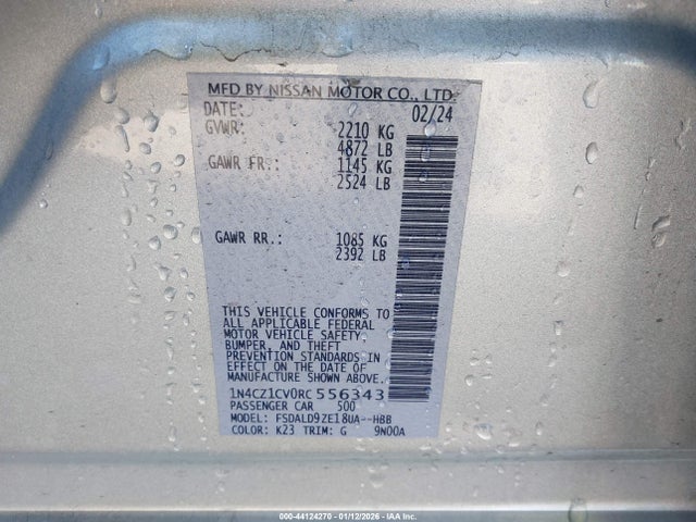 2024 NISSAN LEAF 1N4CZ1CV0RC556343 Photo 8