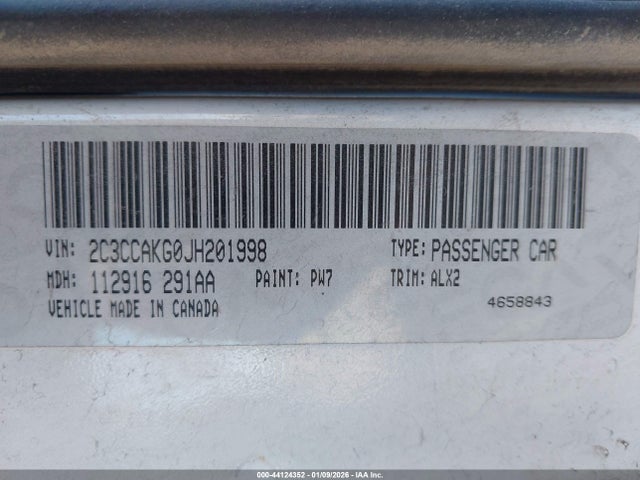 2018 CHRYSLER 300 2C3CCAKG0JH201998 Photo 8