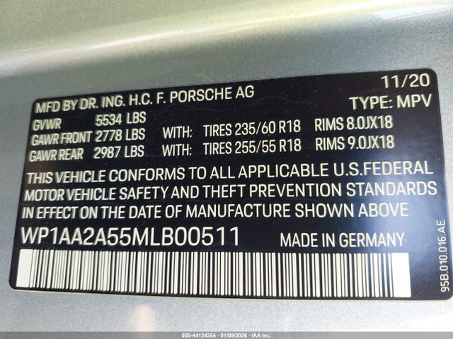 2021 PORSCHE MACAN WP1AA2A55MLB00511 Photo 8