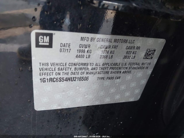 1G1RC6S54HU216506 Chevrolet VOLT LT