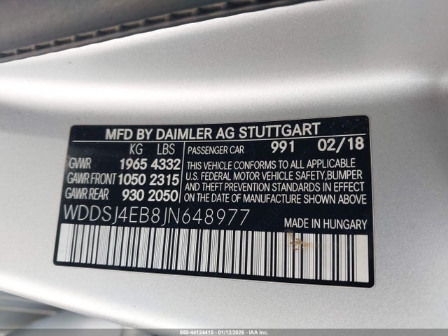 2018 MERCEDES-BENZ CLA 250 WDDSJ4EB8JN648977 Photo 8