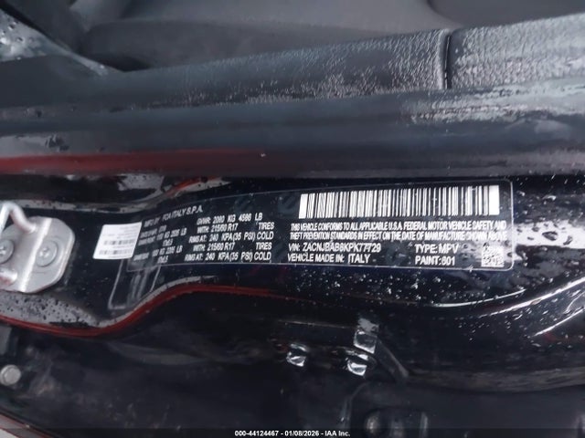 2019 Jeep Renegade Upland 4x4 მანქანა იყიდება აუქციონზე, vin: ZACNJBAB8KPK77729, აუქციონის ნომერი: 44124467