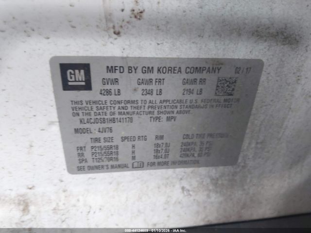 2017 BUICK ENCORE KL4CJDSB1HB141170 Photo 8