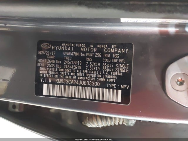 2018 HYUNDAI TUCSON KM8J3CA24JU633300 Photo 8