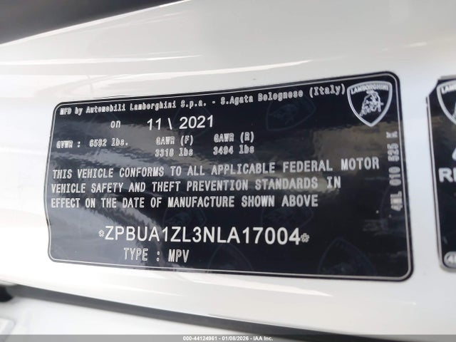 2022 LAMBORGHINI URUS ZPBUA1ZL3NLA17004 Photo 8