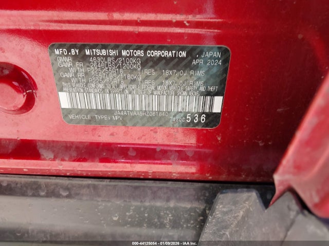 2024 MITSUBISHI ECLIPSE CROSS JA4ATVAA5RZ061640 Photo 8