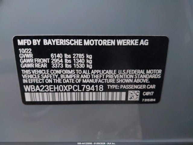 2023 BMW 740 WBA23EH0XPCL79418 Photo 8