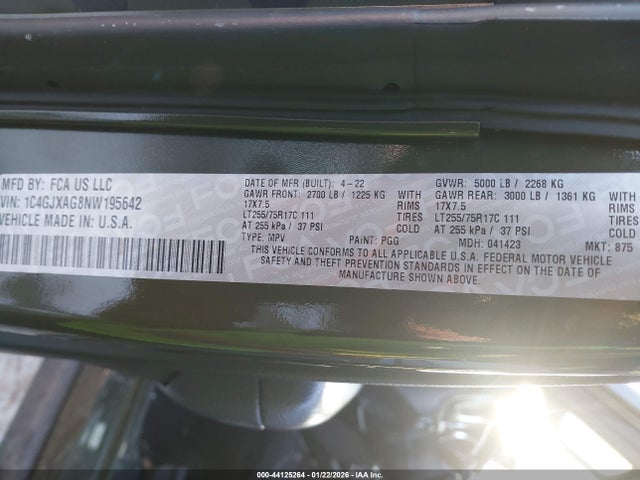 1C4GJXAG8NW195642 Jeep Wrangler Willys 4x4