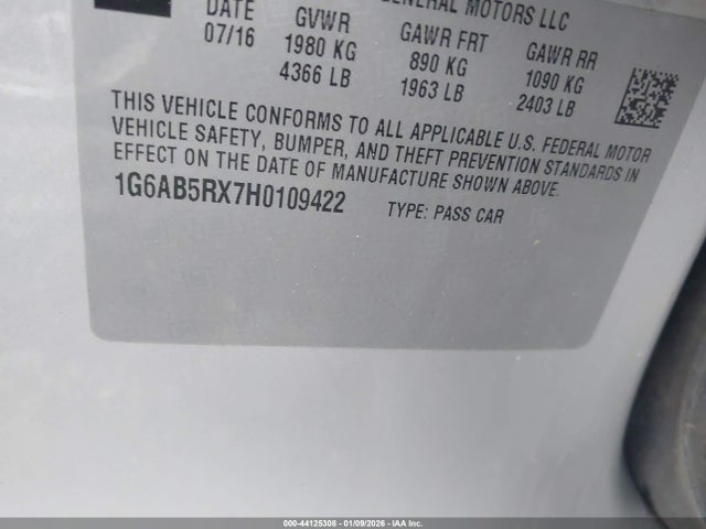 2017 CADILLAC ATS 1G6AB5RX7H0109422 Photo 8