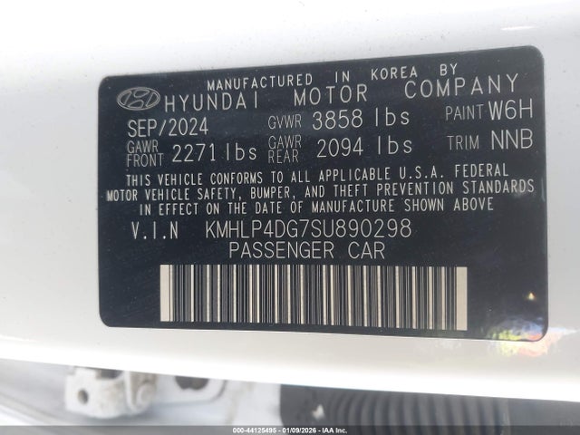 KMHLP4DG7SU890298 Hyundai Elantra Limited