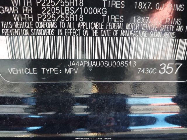 2025 MITSUBISHI OUTLANDER SPORT JA4ARUAU0SU008513 Photo 8