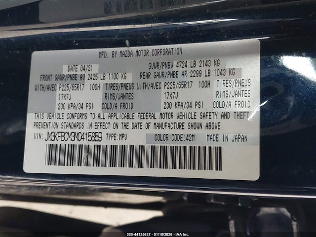 2021 MAZDA CX-5 JM3KFBCM3M0415859 Photo 8