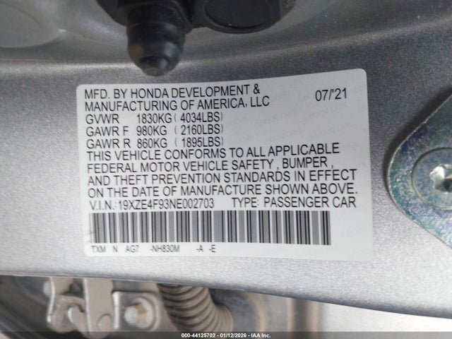 19XZE4F93NE002703 Honda Insight Touring