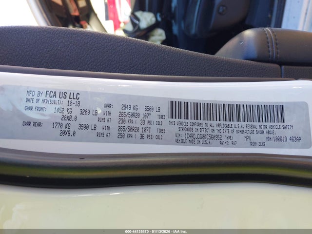 Dodge Durango Gt Plus Awd 2019 1C4RDJDG0KC560952 Image 9