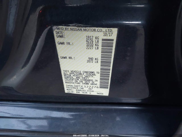 1N4AL3AP7JC127276 Nissan Altima 2.5 Sl