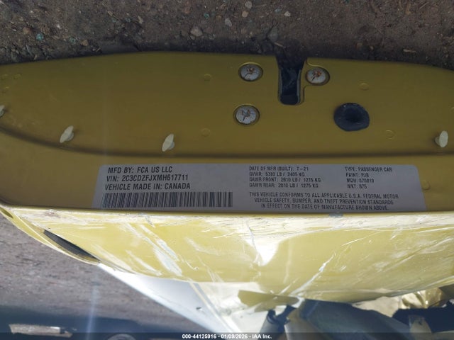 2021 DODGE CHALLENGER 2C3CDZFJXMH617711 Photo 8