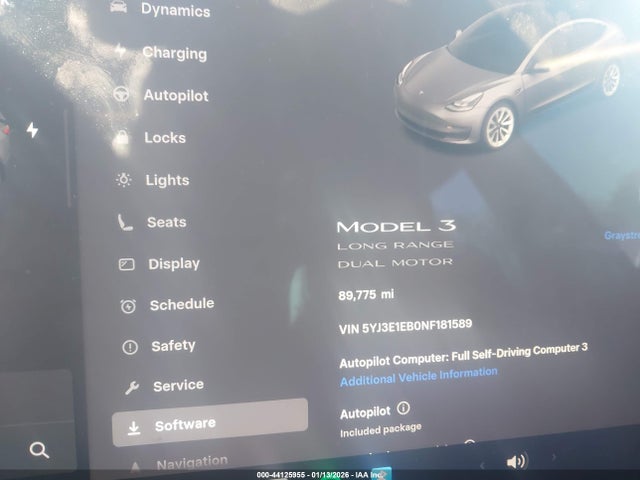 2022 TESLA MODEL 3 5YJ3E1EB0NF181589 Photo 6