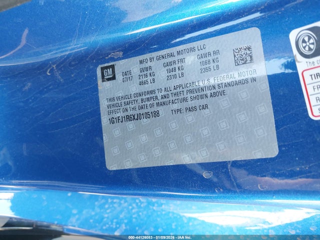 1G1FJ1R6XJ0105188 Chevrolet CAMARO ZL1