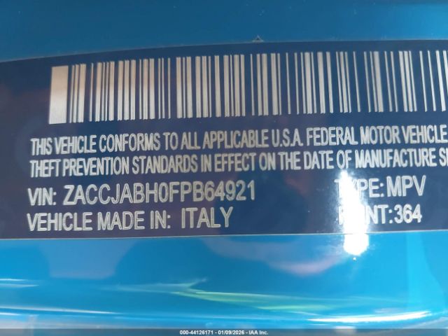 2015 JEEP RENEGADE ZACCJABH0FPB64921 Photo 8