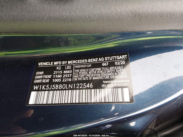 2020 MERCEDES-BENZ AMG CLA 35 W1K5J5BB0LN122546 Photo 8