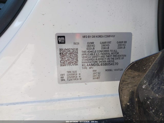 KL4AMDSL6SB054170 Buick Encore Gx Sport Touring Fwd