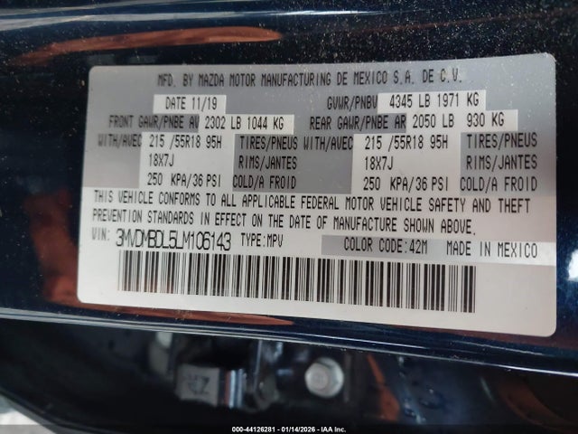 3MVDMBDL5LM106143 Mazda Cx-30 Preferred Package