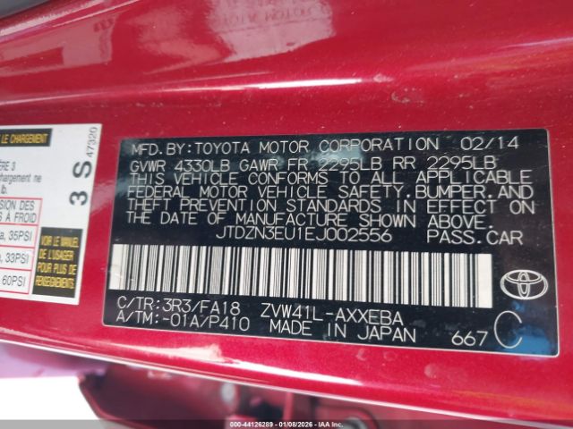 2014 TOYOTA PRIUS V JTDZN3EU1EJ002556 Photo 8