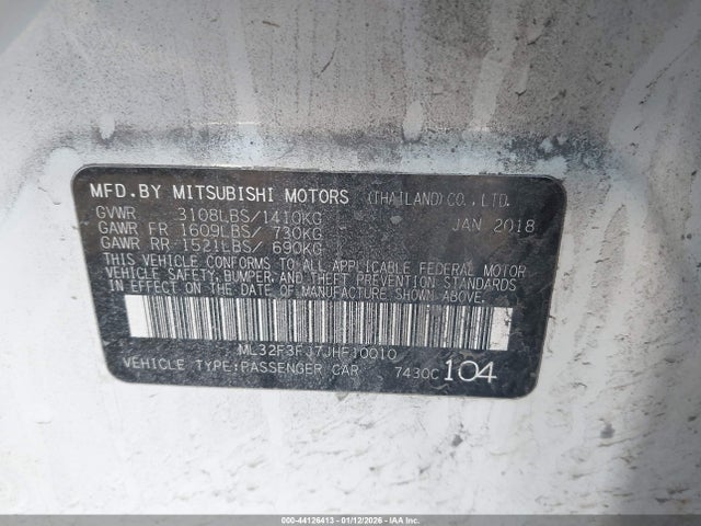 2018 MITSUBISHI MIRAGE G4 ML32F3FJ7JHF10010 Photo 8