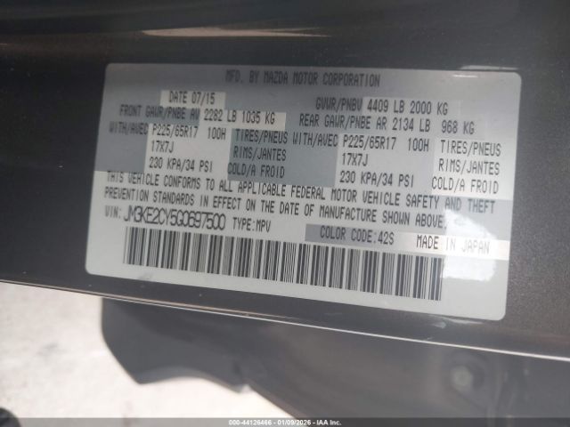 2016 MAZDA CX-5 JM3KE2CY5G0697500 Photo 8