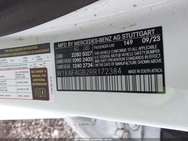 W1KAF4GB2RR172384 Mercedes-Benz C 300