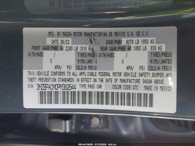 Mazda MAZDA3 2023 3MZBPACM0PM382544 Image 9