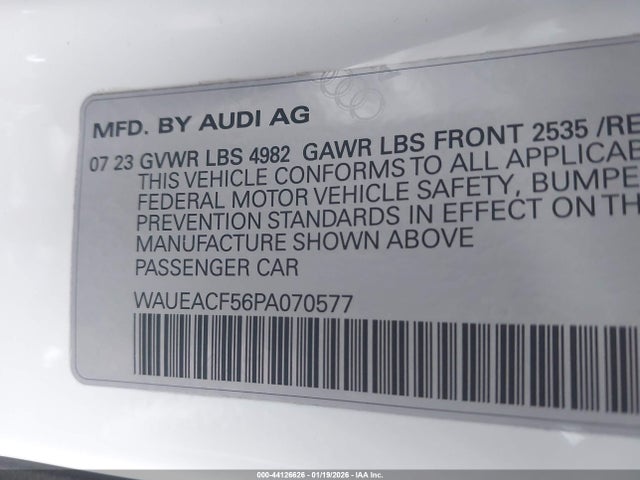 2023 AUDI A5 SPORTBACK WAUEACF56PA070577 Photo 8