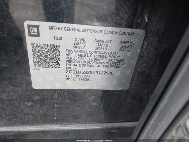 2019 CADILLAC XTS 2G61U5S35K9122586 Photo 8