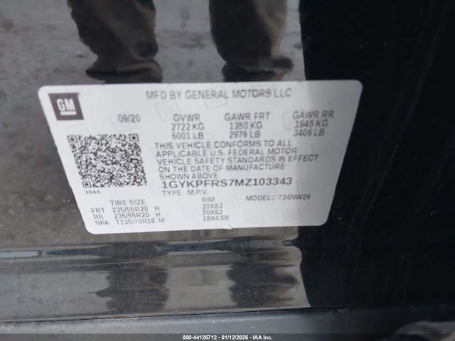 2021 CADILLAC XT6 1GYKPFRS7MZ103343 Photo 8