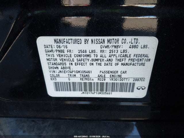 JN1EV7AP1GM305461 Infiniti Q50 3.0t Premium