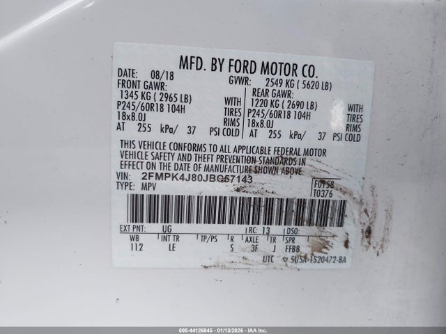 2018 FORD EDGE 2FMPK4J80JBC57143 Photo 8