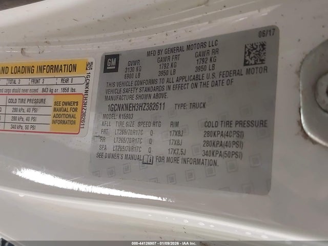 1GCNKNEH3HZ382611 Chevrolet Silverado 1500 Wt