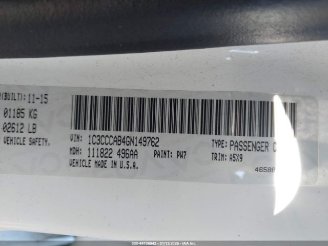 2016 CHRYSLER 200 1C3CCCAB4GN149762 Photo 8