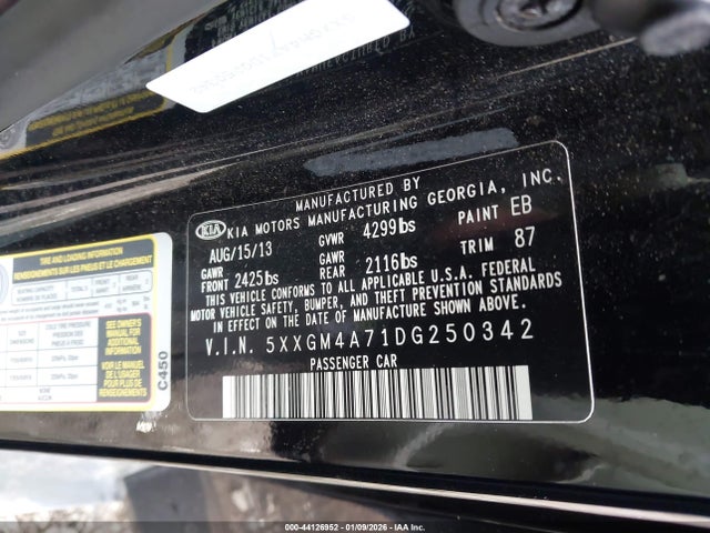 2013 KIA OPTIMA 5XXGM4A71DG250342 Photo 8