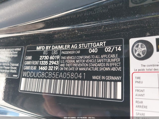 2014 MERCEDES-BENZ S 550 WDDUG8CB5EA058041 Photo 8