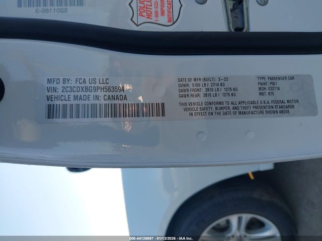 Dodge Charger Sxt 2023 2C3CDXBG9PH563594 Image 9