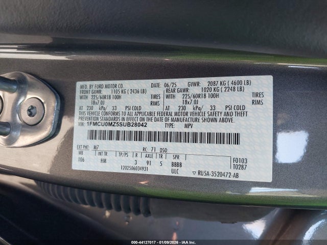 Ford Escape St-line 2025 1FMCU0MZ5SUB28042 Image 9