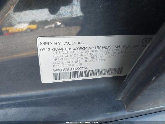 2014 AUDI A4 WAUBFAFL8EN000947 Photo 8