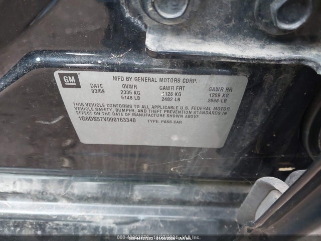 2009 CADILLAC CTS 1G6DS57V090163340 Photo 8