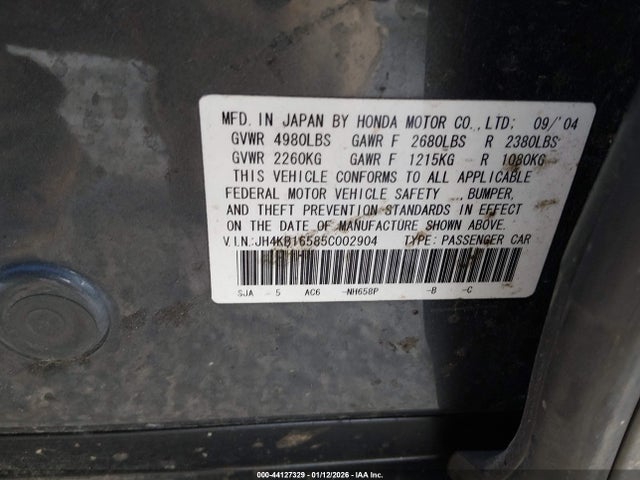 2005 ACURA RL JH4KB16585C002904 Photo 8