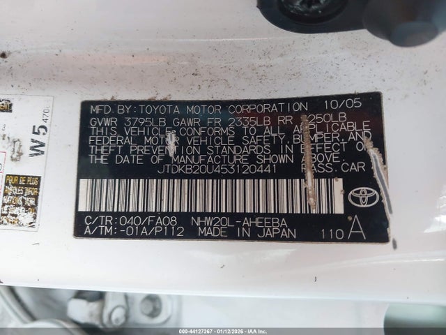 2005 TOYOTA PRIUS JTDKB20U453120441 Photo 8