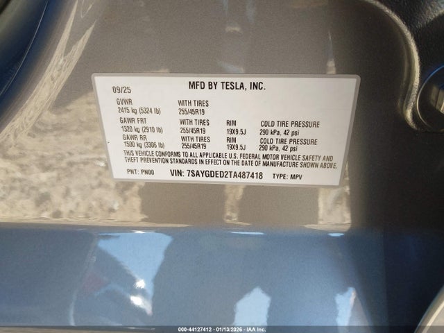 2026 TESLA MODEL Y 7SAYGDED2TA487418 Photo 8