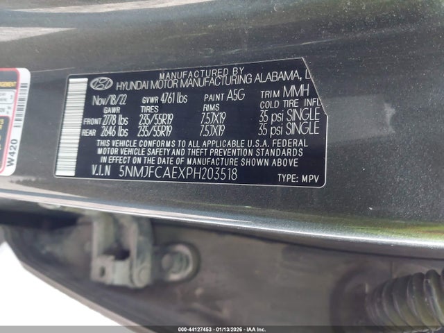 2023 HYUNDAI TUCSON 5NMJFCAEXPH203518 Photo 8