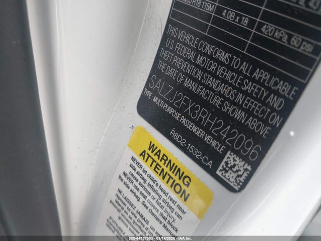 2024 LAND ROVER RANGE ROVER EVOQUE SALZJ2FX3RH242096 Photo 8